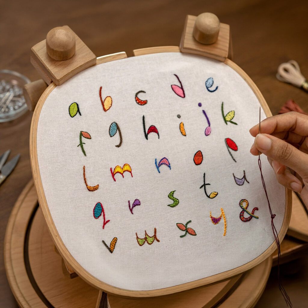 Creative Lettering Embroidery